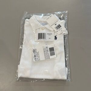 Baby Polo White Polo Collar Shirt Size 6M NWT